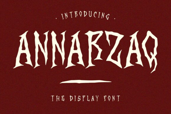 Annarzaq: The Bold Blackletter Typeface for Dark Digital Branding