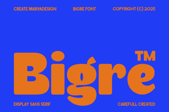 Bigre: The Bold Font That Elevates Small Business Branding