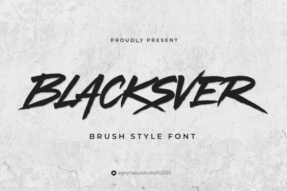 Blacksver: The Fearless Brush Typeface for Bold Branding