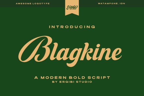 Blagkine: The Bold Script Typeface That Elevates Small Business Branding