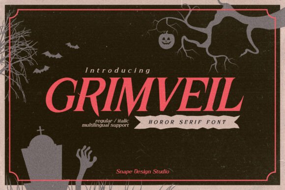 Bringing Gothic Elegance to Life with the Grimveil Typeface