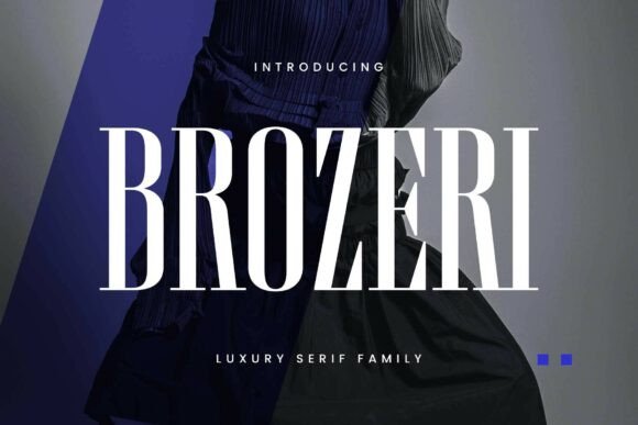 Brozeri Regular: The Condensed Serif for Bold Editorial Design
