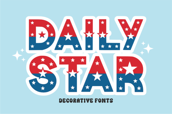 Daily Star: A Bold Decorative Typeface for Editorial Design