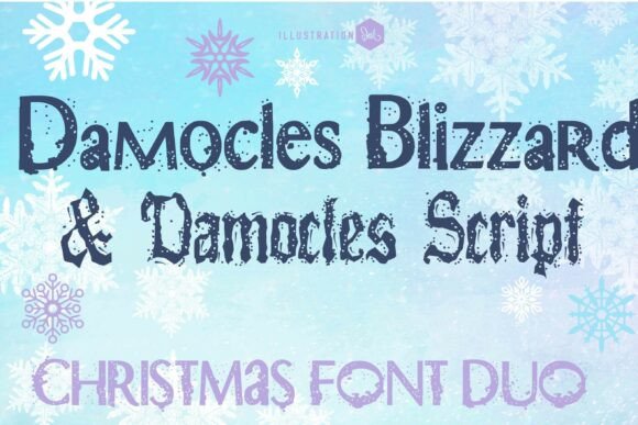 Damocles Blizzard Duo: A Grungy Typeface for Bold Brand Identity