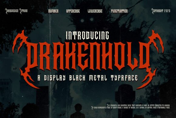 Drakenhold: The Bold Blackletter Typeface for High-Impact Web Design