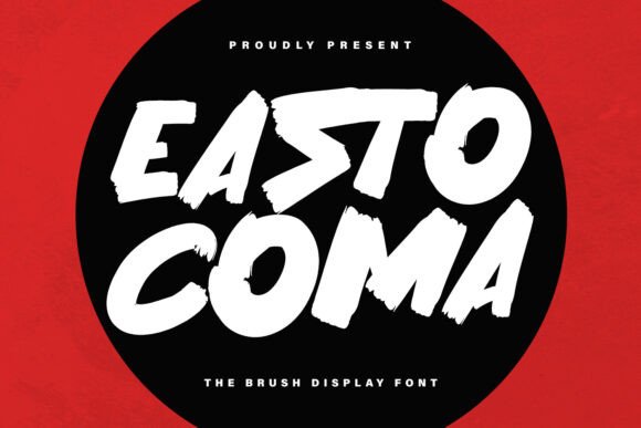 Easto Coma: A Raw Brush Typeface for Bold Brand Identities