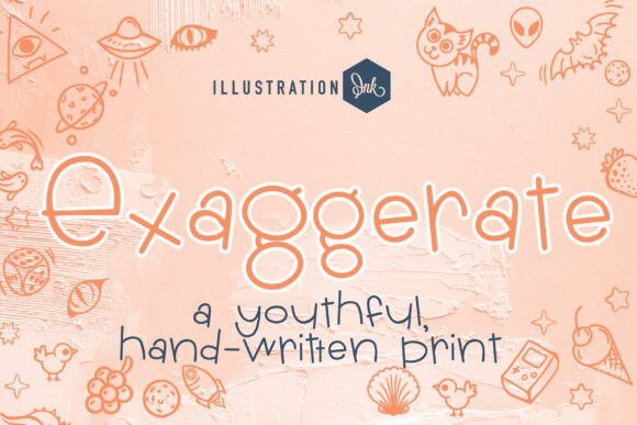 Exaggerate: The Bouncy Script Typeface for Editorial Design