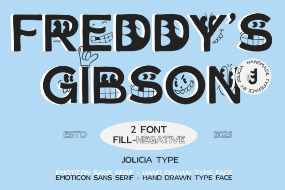 Freddygibson Regular: A Playful Typeface for Editorial Design