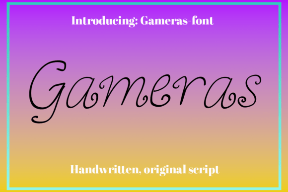 Gameras: The Fantasy Typeface for Bold Web Design