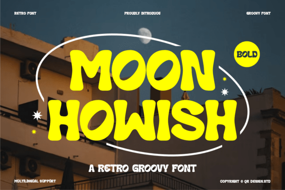 Moon Howish: A Bold Sans Serif Typeface for Modern Branding