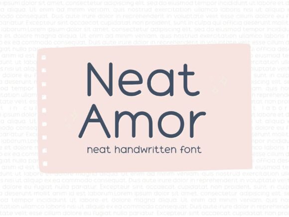 Neat Amor: The Handwritten Typeface That Transforms Brand Identity