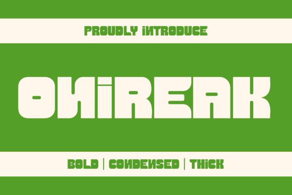 Onireak: The Bold Sans Serif Typeface for Modern Branding