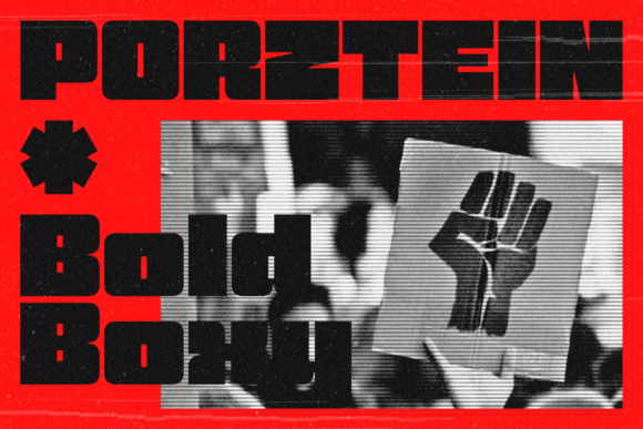 Porztein: The Bold Sans Serif Typeface for Modern Editorial Design