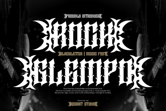 Rock Glempo: The Heavy Metal Typeface for Bold Handmade Brands