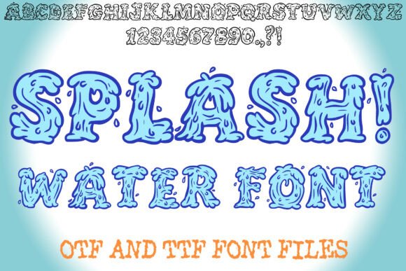 Splash Water: The Fluid Typeface for Engaging Editorial Design