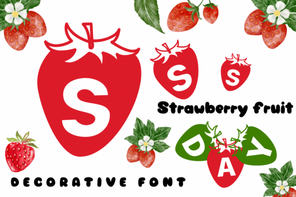 Strawberry Fruit: A Playful Decorative Typeface for Sweet Branding