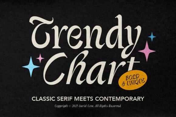 Trendychart Regular: The Bold Serif Typeface for Memorable Branding