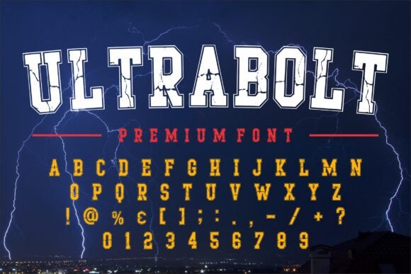 Ultra Bolt Typeface: A Bold Slab Serif for Digital Branding