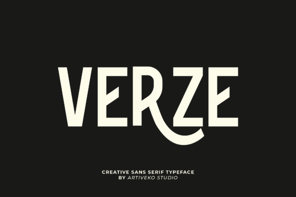 Verze: The Sans Serif Typeface for Modern Editorial Impact